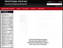 Tablet Screenshot of martinrfsupply.com